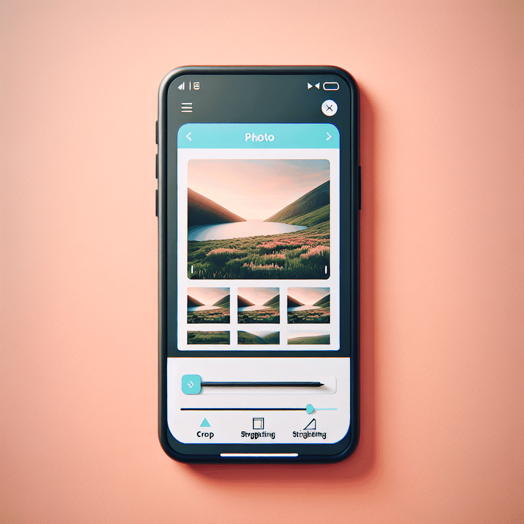 how to crop and straighten photos on smartphone
