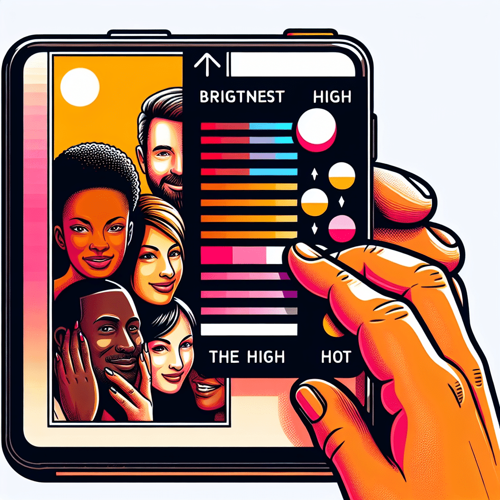 how to adjust brightness and contrast on phone photos
