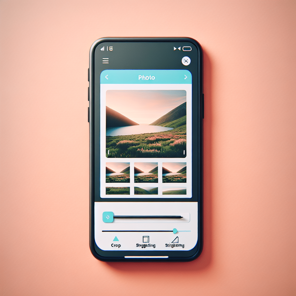 how to crop and straighten photos on smartphone