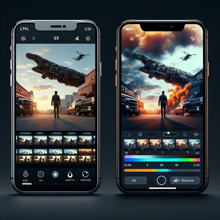 creating cinematic effects with phone editing apps