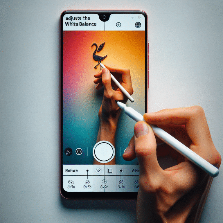 adjusting white balance for smartphone photography