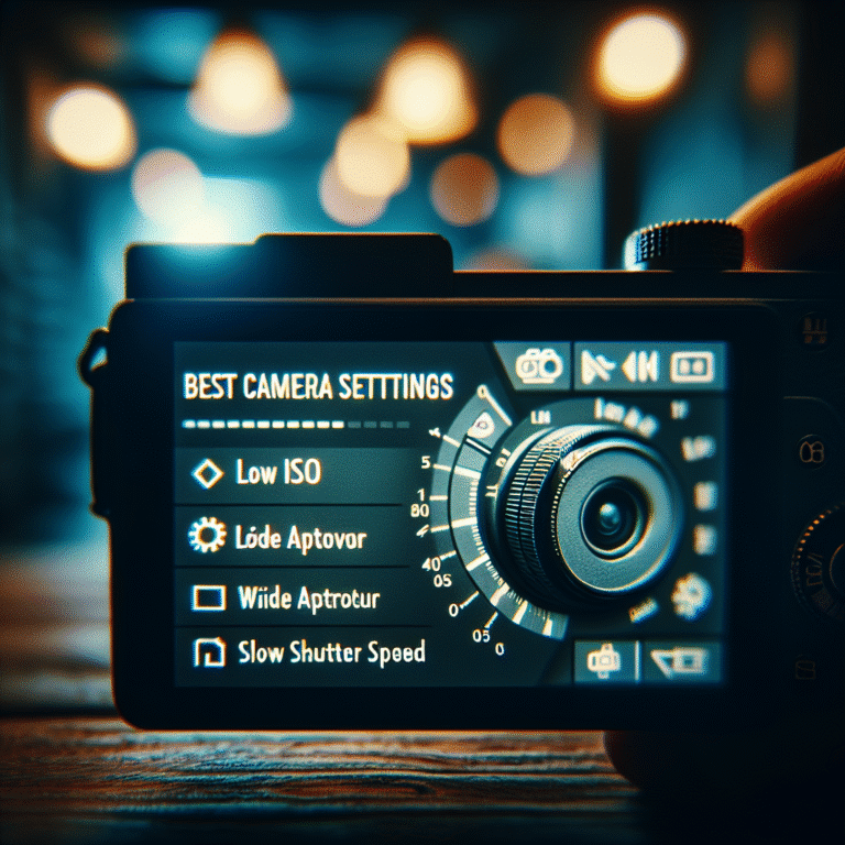 best camera settings for low light photos